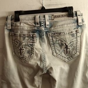 Rock Revival Light Blue Cropped Jeans Size 29 NWT